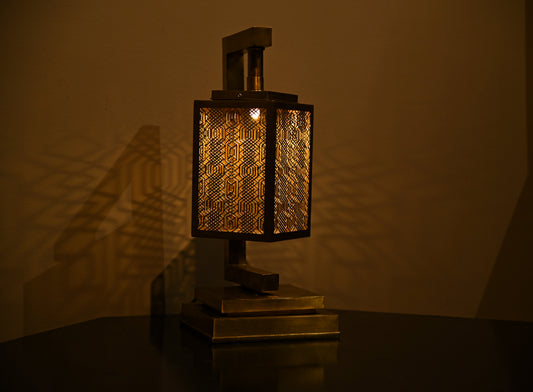 Moroccan Brass Table Lamp – Handmade Artisan Lamp