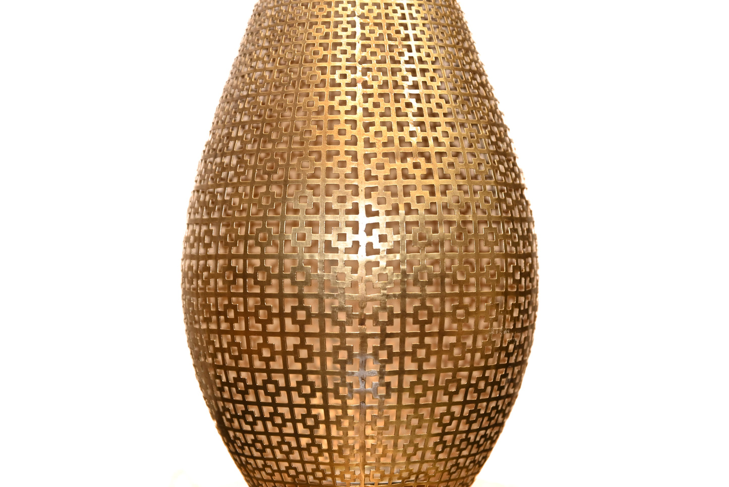 Hammered Brass Floor Lamp – Handmade Moroccan Style Standing Lamp