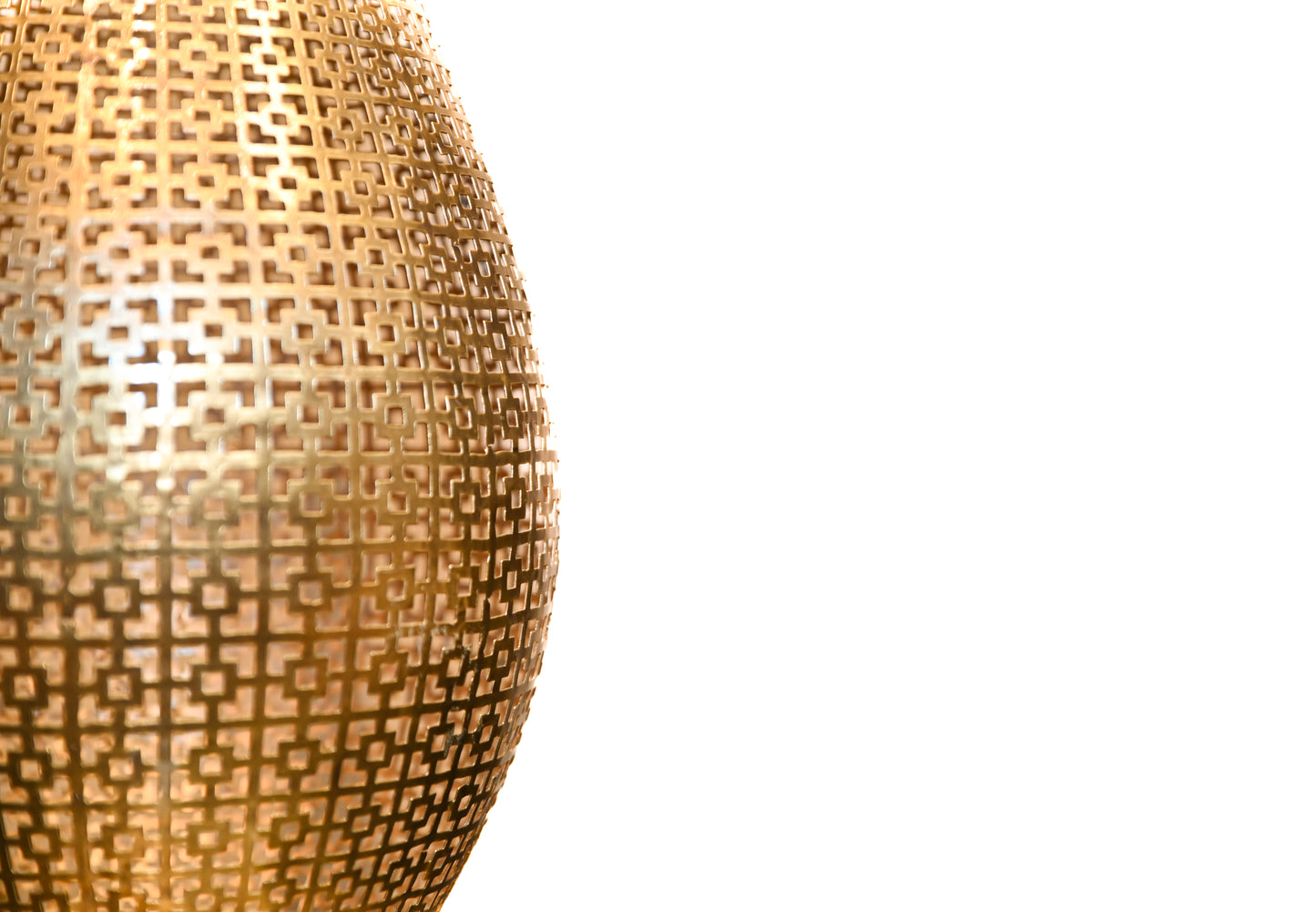 Hammered Brass Floor Lamp – Handmade Moroccan Style Standing Lamp
