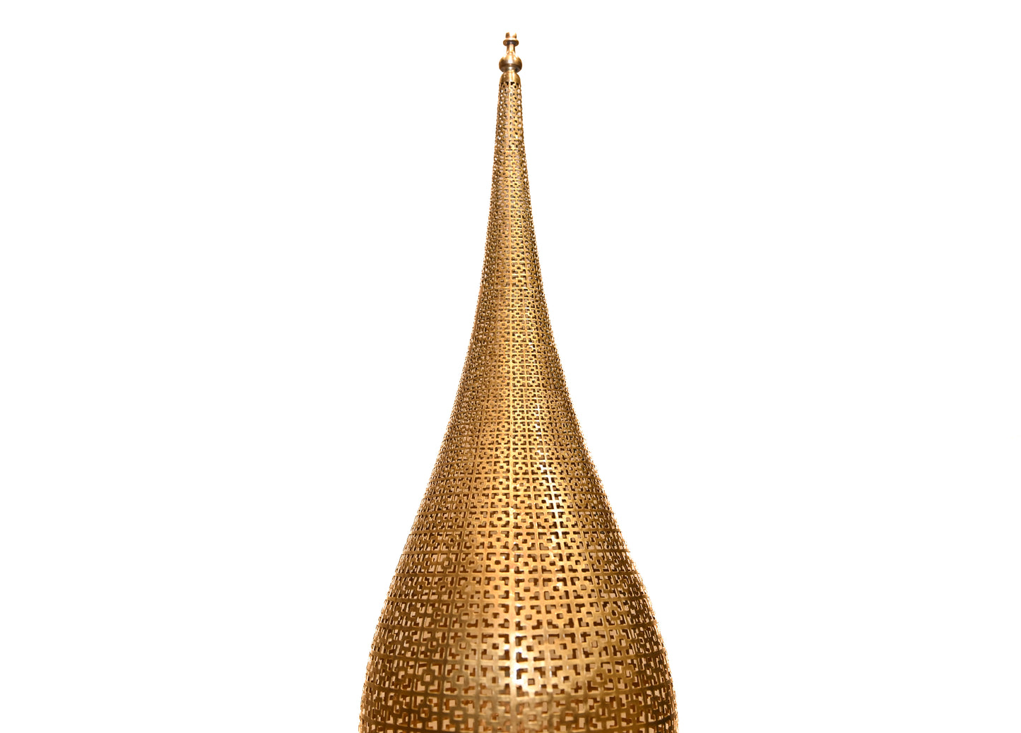 Hammered Brass Floor Lamp – Handmade Moroccan Style Standing Lamp