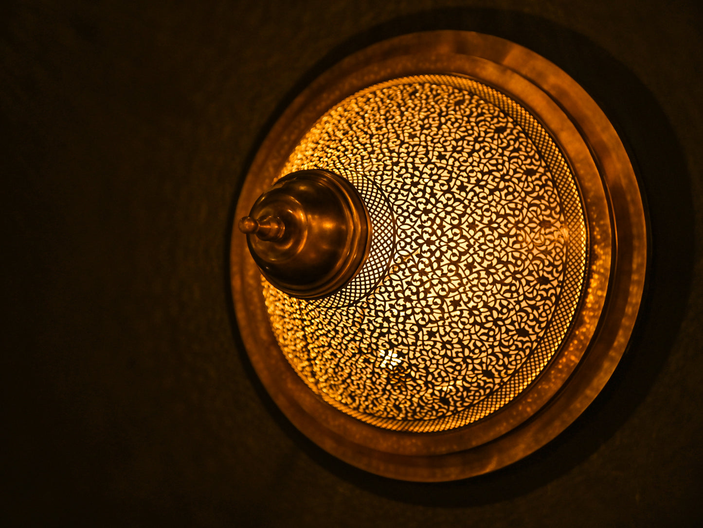 Brass Wall Sconce – Large Handmade Moroccan Wall Light