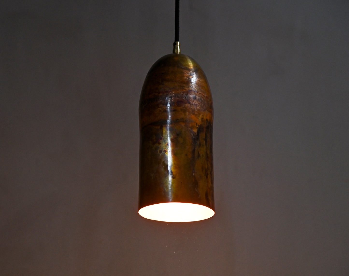 Handcrafted Vintage Copper Pendant – Polished Finish – Rustic Industrial Ceiling Light