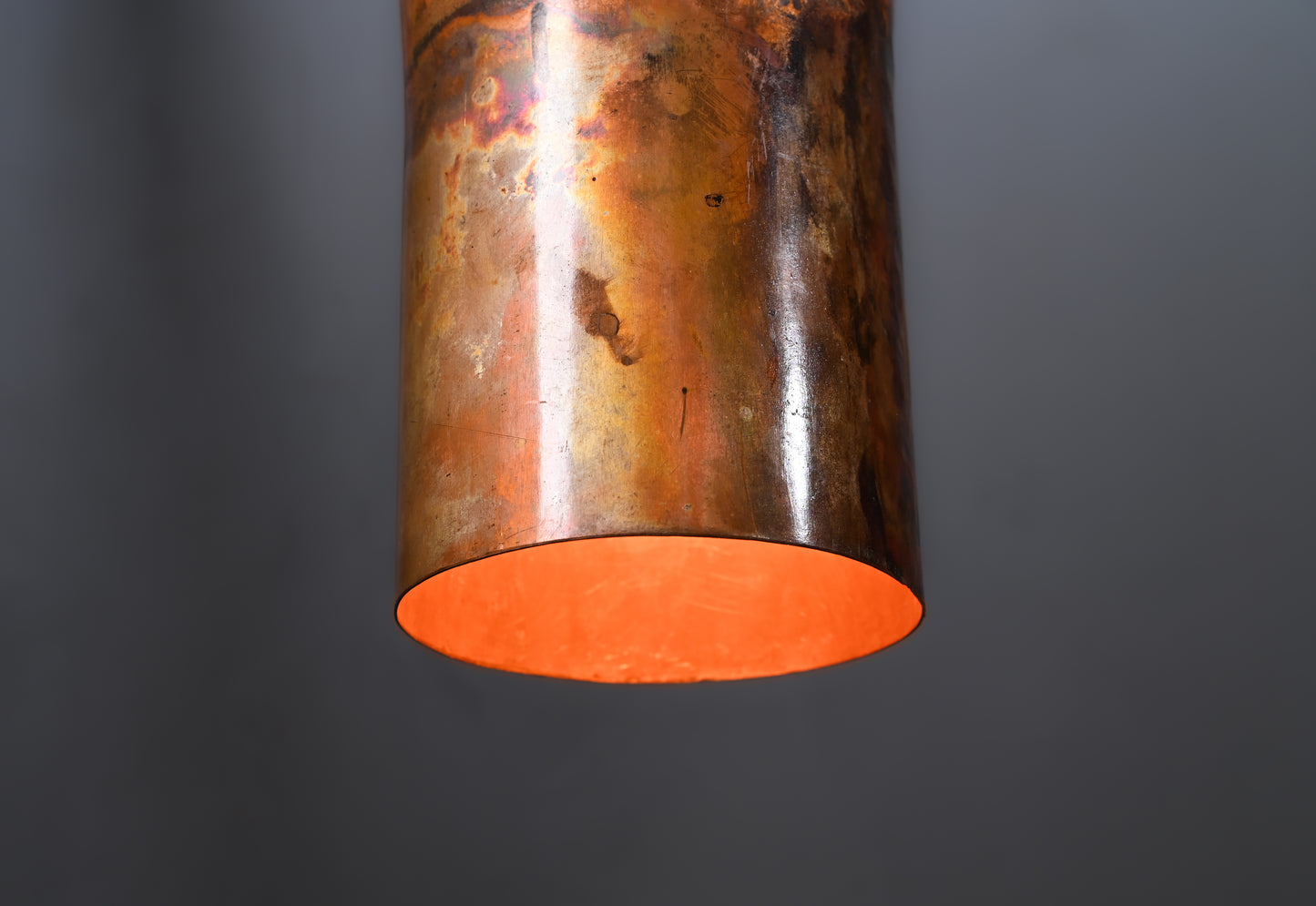 Handcrafted Vintage Copper Pendant – Polished Finish – Rustic Industrial Ceiling Light