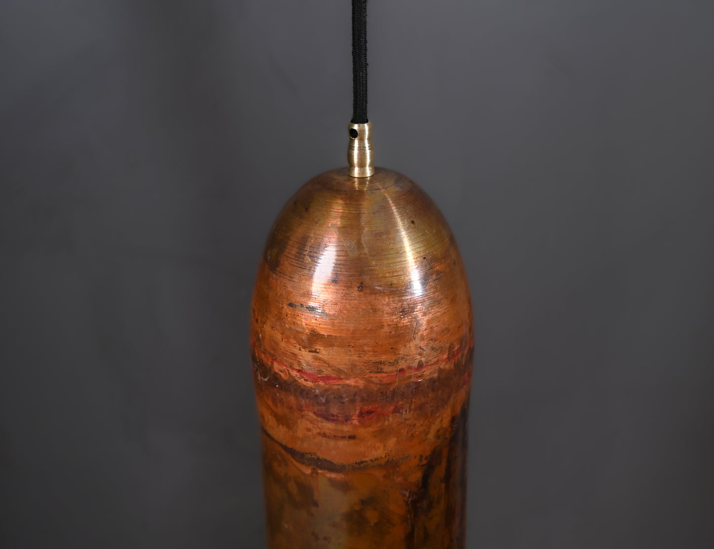 Handcrafted Vintage Copper Pendant – Polished Finish – Rustic Industrial Ceiling Light