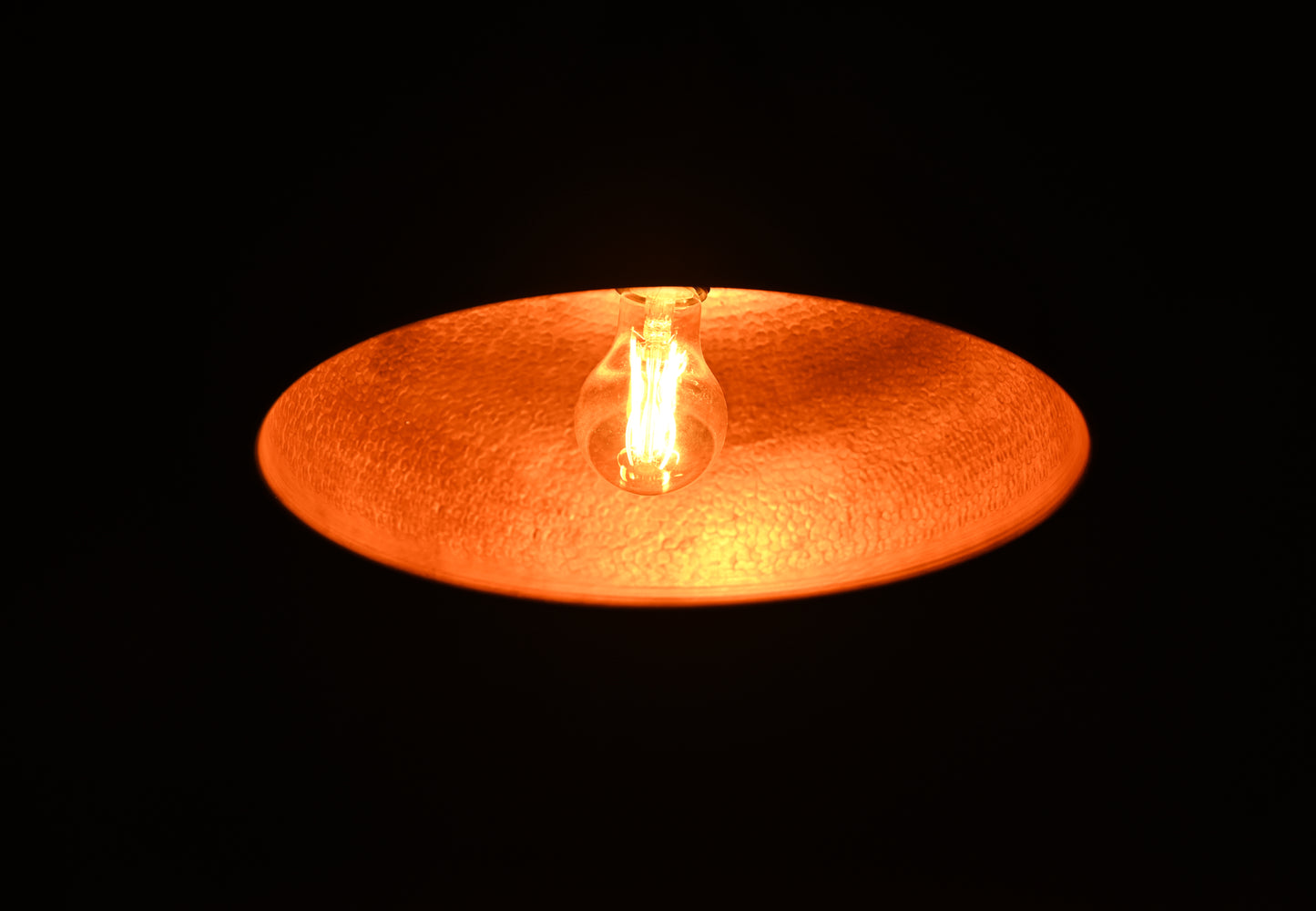Copper Dome Pendant Light – Rustic Handcrafted Fixture for Kitchen Island or Dining Area