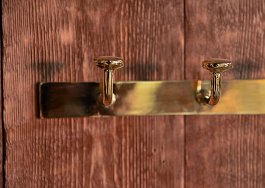 Solid Brass Hook Rod – Unlacquered Brass Wall Hook