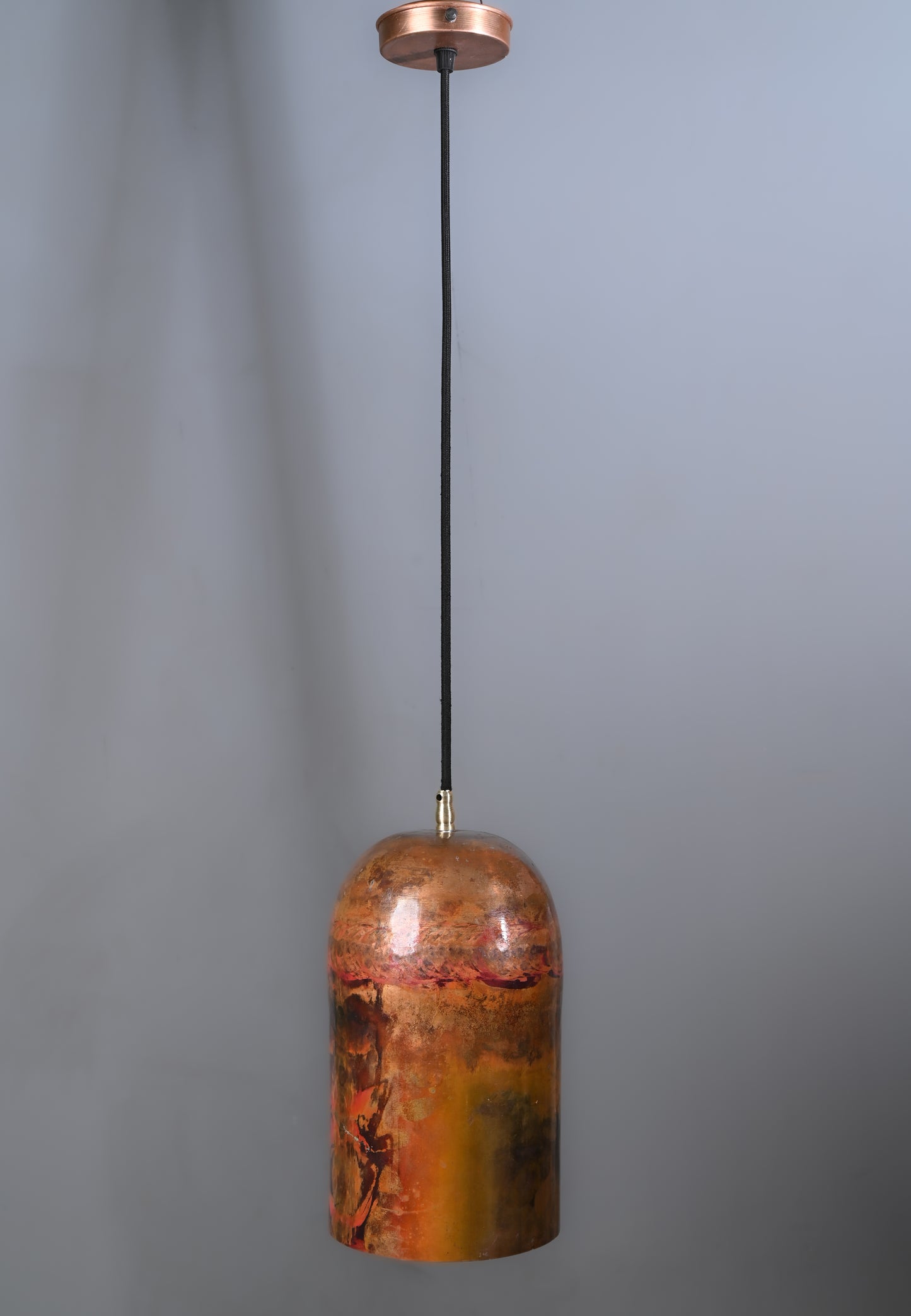 Solid Copper Pendant Light – Vintage Industrial Ceiling Fixture