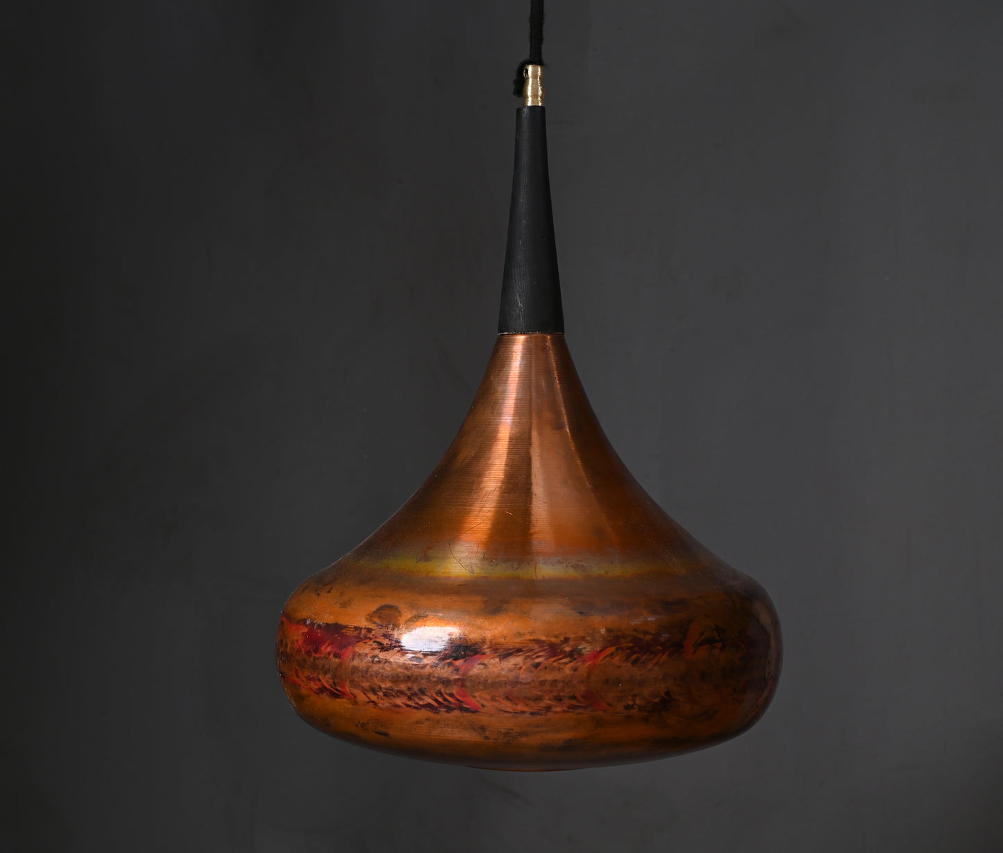 Orient Copper Pendant Light – Vintage-Style Industrial Copper Hanging Lamp – Handmade Mid-Century Ceiling Light
