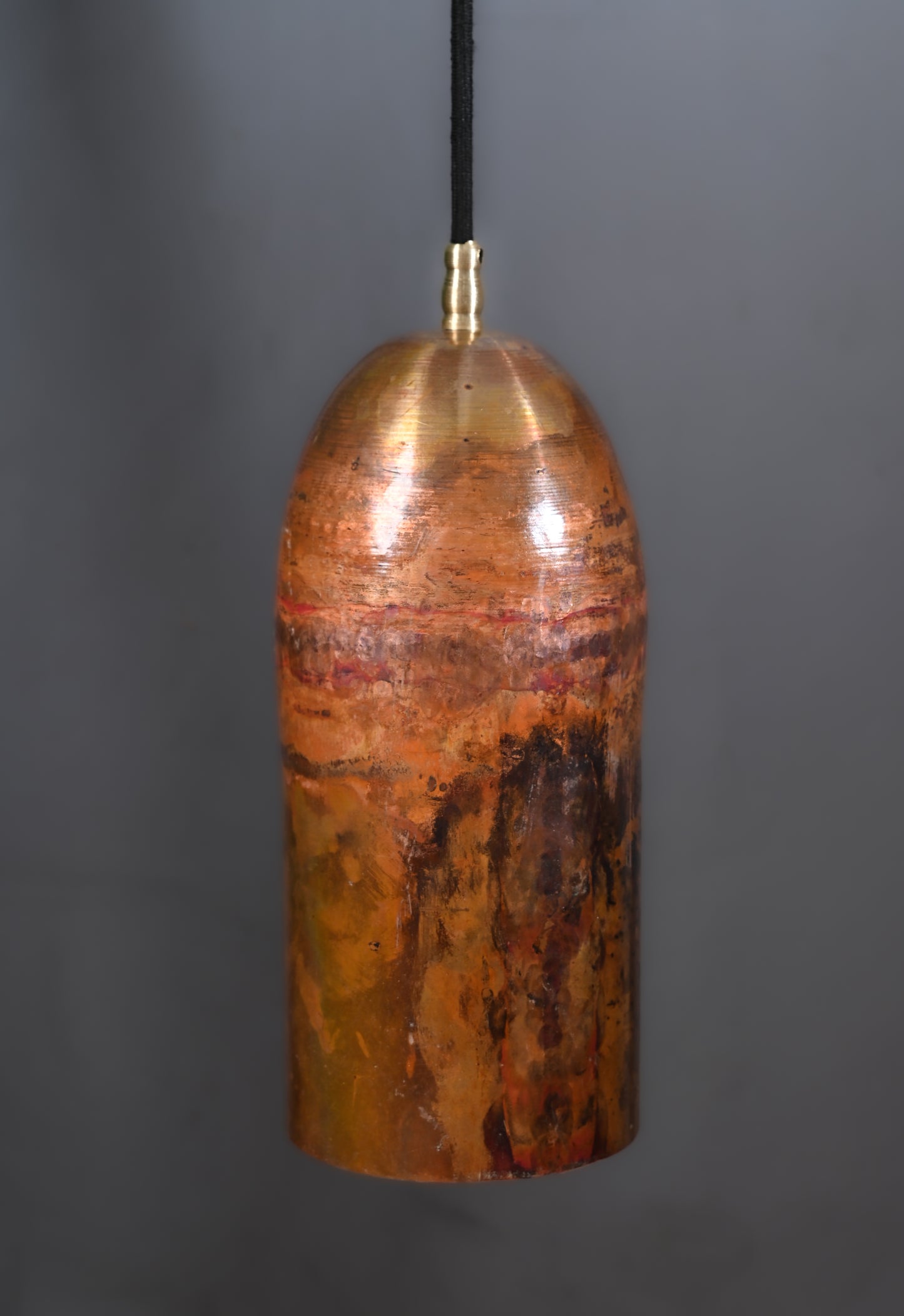 Handcrafted Vintage Copper Pendant – Polished Finish – Rustic Industrial Ceiling Light