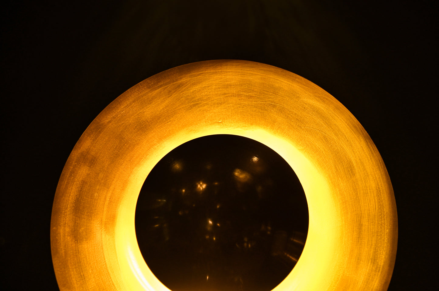 Double Disc Brass sconce – Handmade Vintage Recessed Wall Light