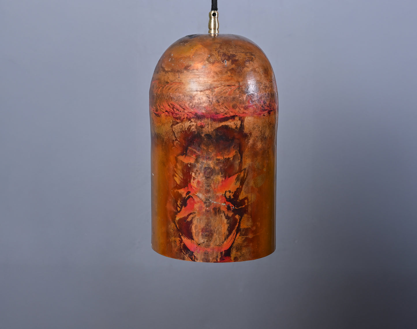 Solid Copper Pendant Light – Vintage Industrial Ceiling Fixture