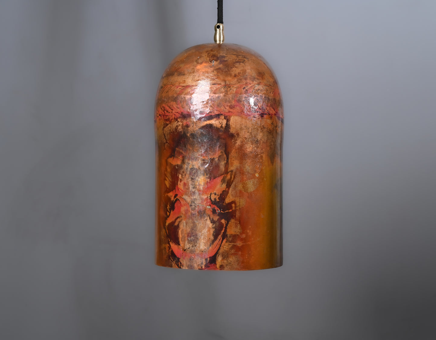 Solid Copper Pendant Light – Vintage Industrial Ceiling Fixture