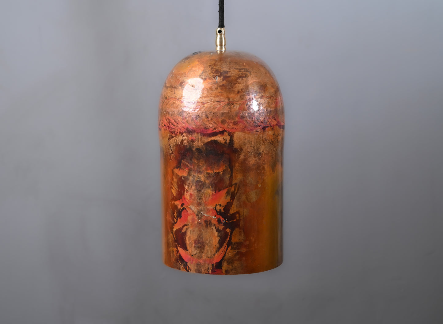 Solid Copper Pendant Light – Vintage Industrial Ceiling Fixture