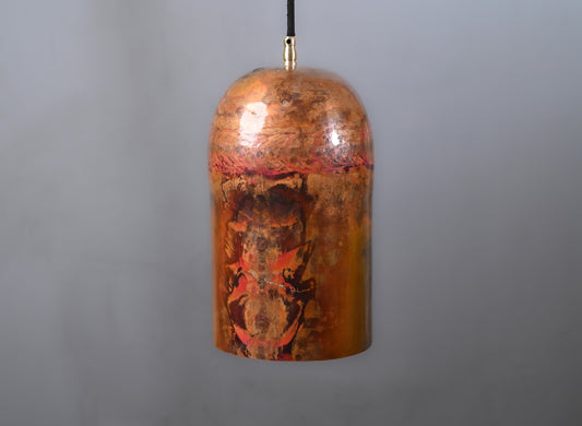 Solid Copper Pendant Light – Vintage Industrial Ceiling Fixture