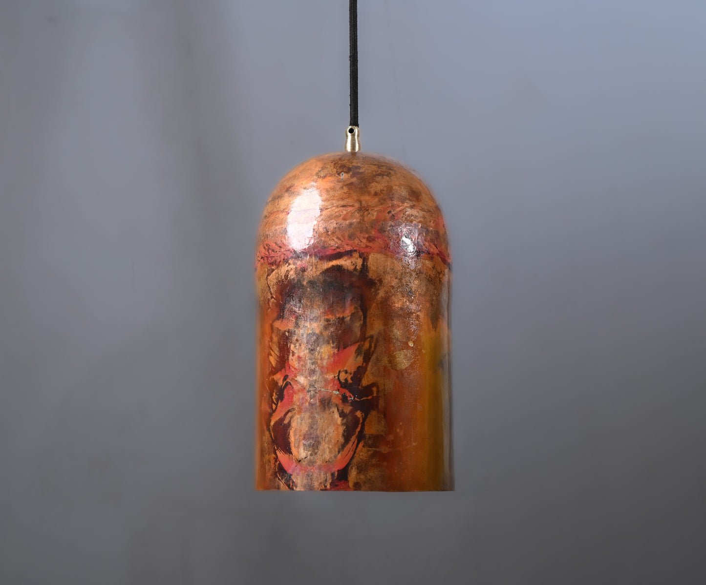 Solid Copper Pendant Light – Vintage Industrial Ceiling Fixture