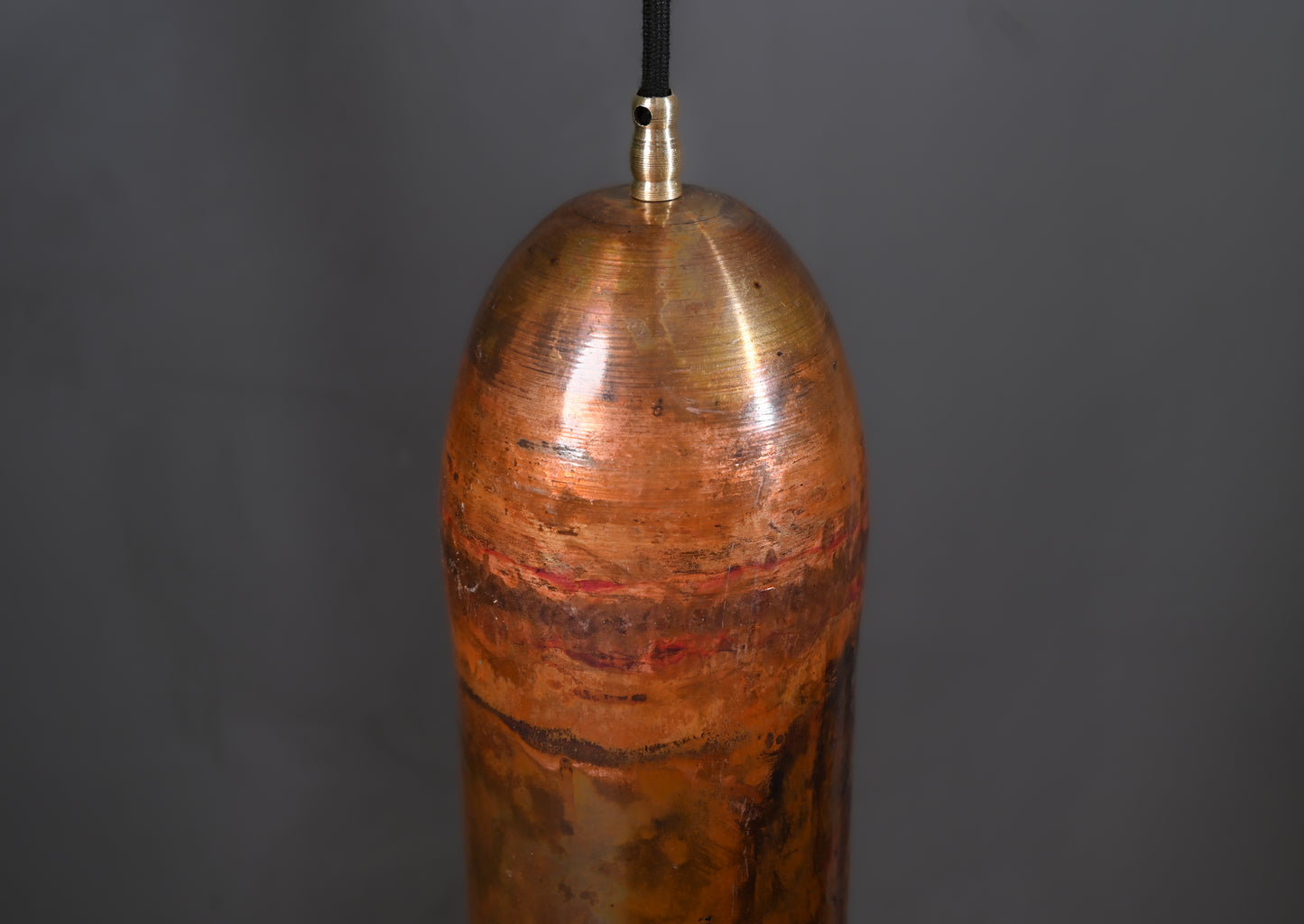 Handcrafted Vintage Copper Pendant – Polished Finish – Rustic Industrial Ceiling Light