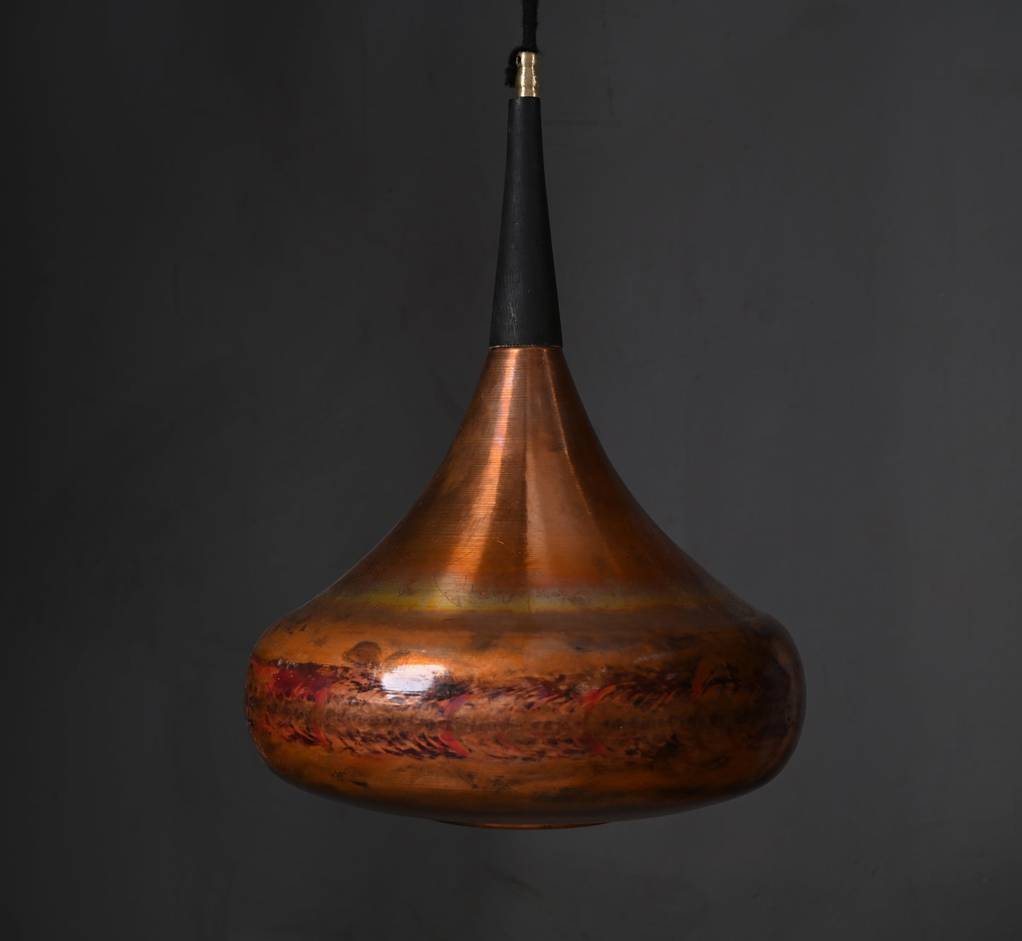 Orient Copper Pendant Light – Vintage-Style Industrial Copper Hanging Lamp – Handmade Mid-Century Ceiling Light