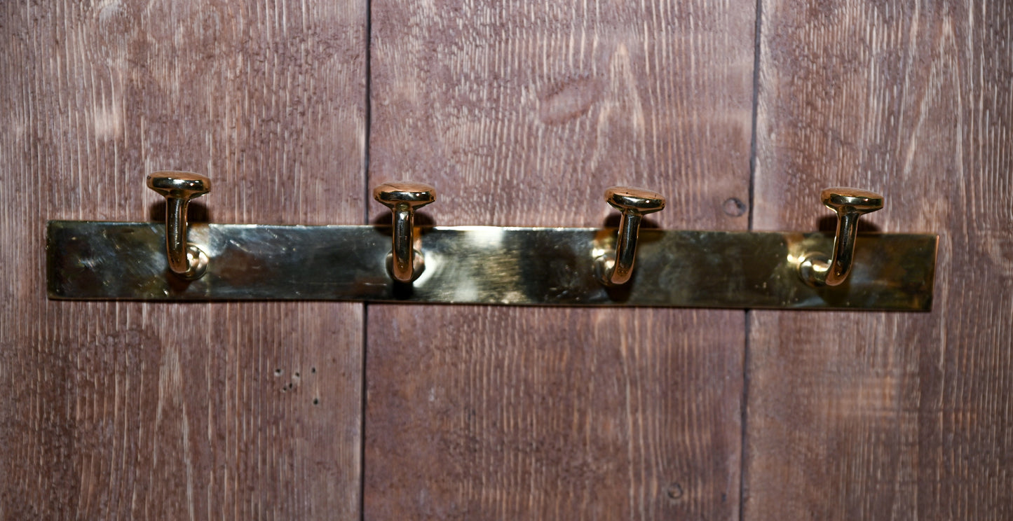 Solid Brass Hook Rod – Unlacquered Brass Wall Hook