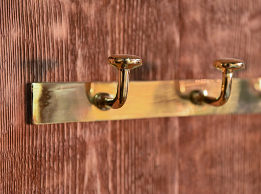 Solid Brass Hook Rod – Unlacquered Brass Wall Hook