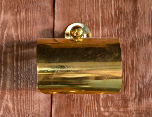 Wall-Mounted Unlacquered Solid Brass Toilet Paper Holder – Bathroom Tissue Rack, Gold Finish