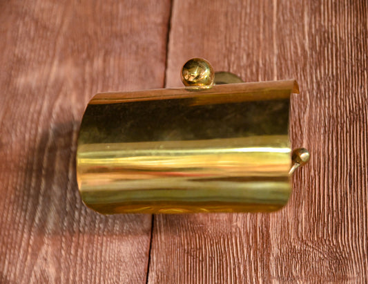 Wall-Mounted Unlacquered Solid Brass Toilet Paper Holder – Bathroom Tissue Rack, Gold Finish