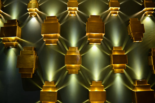 Handmade Geometric Moroccan Brass Wall Sconce – Artisan Wall Lighting