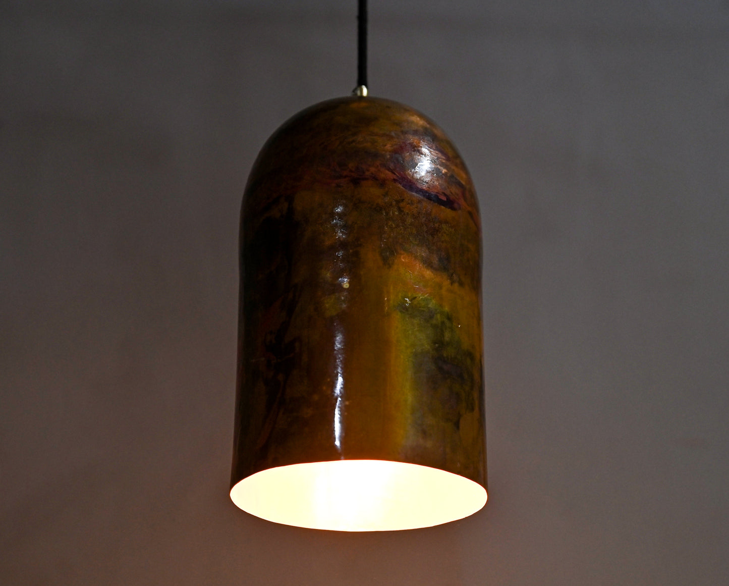 Solid Copper Pendant Light – Vintage Industrial Ceiling Fixture