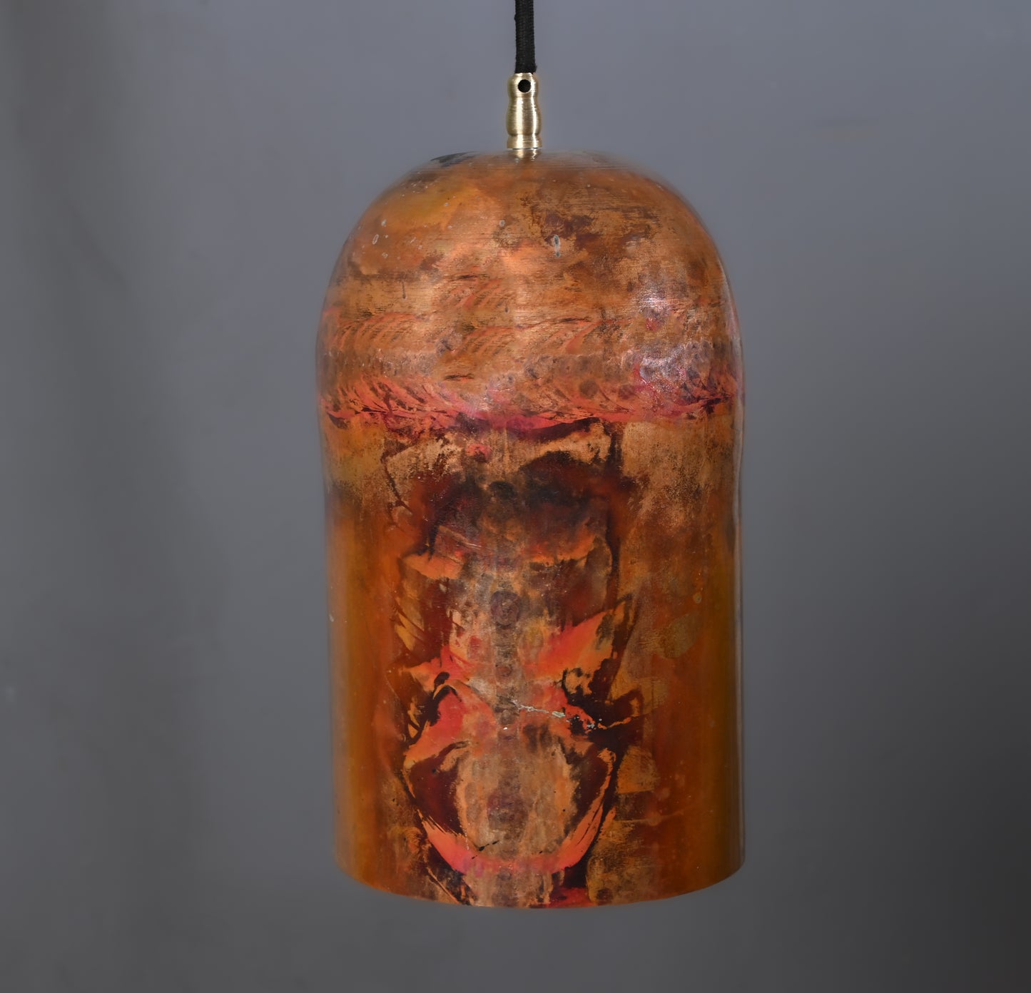 Solid Copper Pendant Light – Vintage Industrial Ceiling Fixture