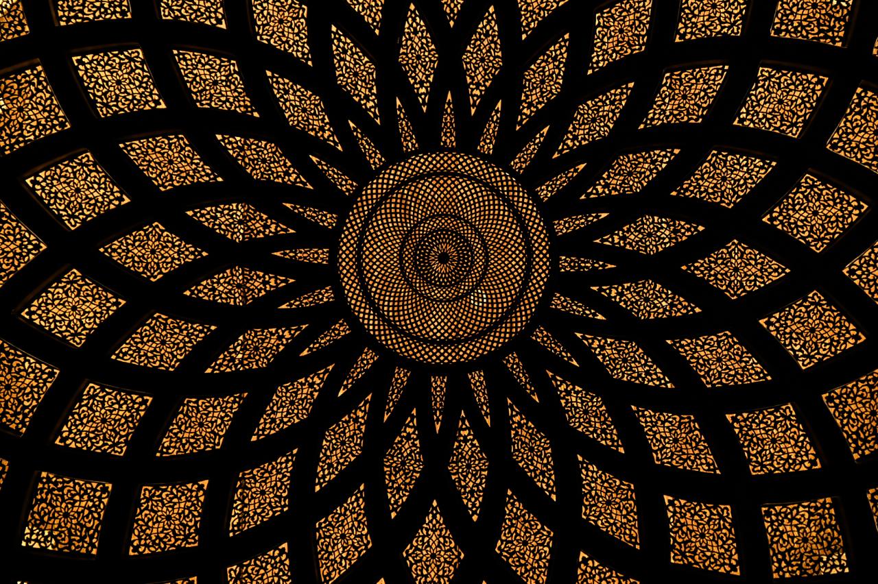 Handmade Brass Wall Light Painted Black – Mandala-Inspired Pierced Applique Sconce – Boho Decorative Lighting